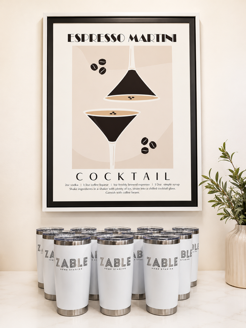 20 oz White Tumbler