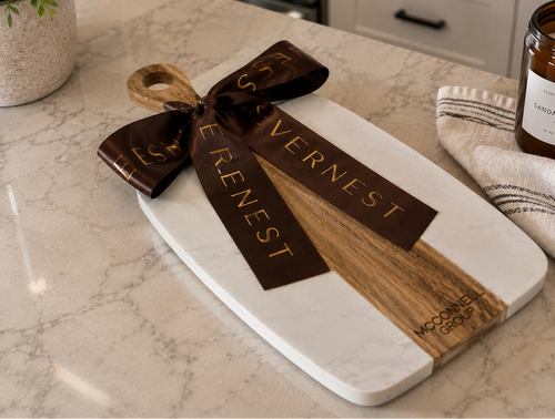 Marble and Acacia Wood Board