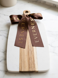 Marble and Acacia Wood Board